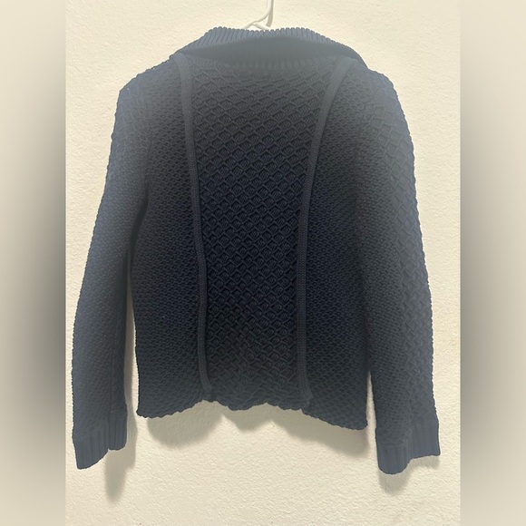 Maeve Navy Blue Knit Cardigan size Small - Picture 4 of 12